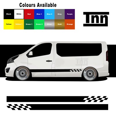 KIT GRAFICHE PER VIVARO TRAFIC strisce righe laterali Adesivi per camper 