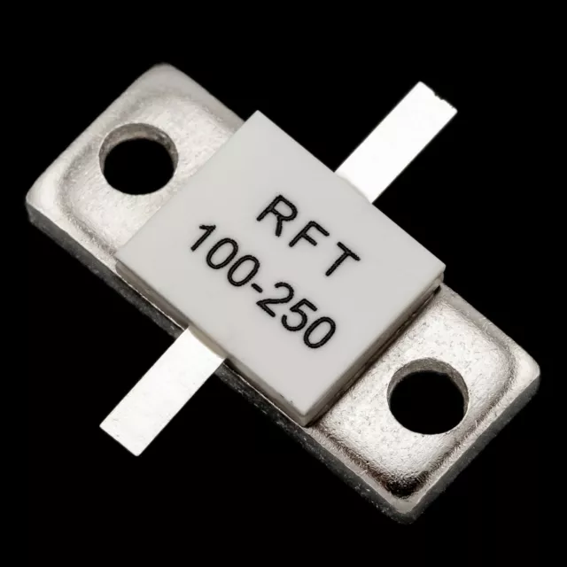 1pc 250w 100 ohms RF High Frequency Flange Mount Power Resistor Dummy Load Radio