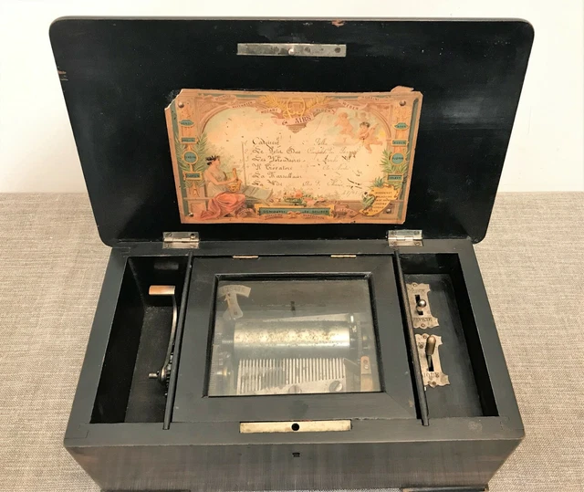 VINTAGE RARE MUSIC Box Berkeley Edison Boîte A Musique Musicale Mécanisme Japon EUR 49,00