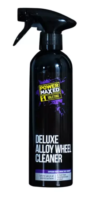 Power Maxed - Deluxe Alloy Wheel Cleaner - Oxidises Iron Contaminants - 500ml