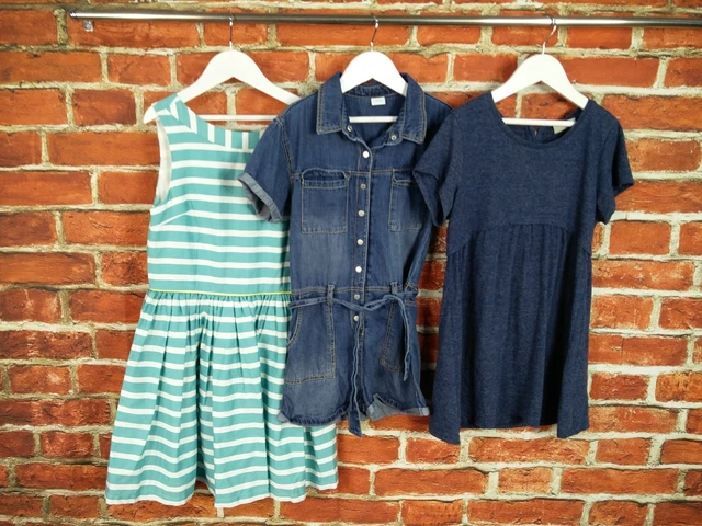 Girls Bundle Age 10-11 Years Next M&S Casual Denim Party Dress Playsuit 146Cm