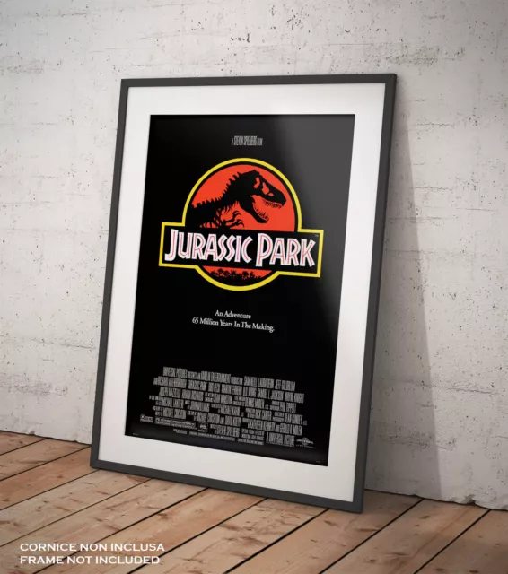 Poster Jurassic Park Stampa Fine Art Vintage Manifesto Locandina Cinema