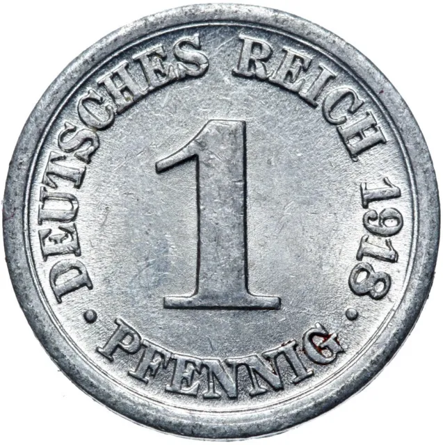 Deutsches Reich - Kaiserreich - J. 300 - Münze - 1 Pfennig 1918 D - ERHALTUNG !
