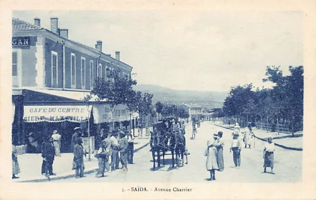 Algérie - SAÏDA - Avenue Charrier - Café du Centre - Ed. inconnu 5