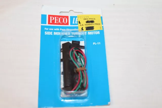 HO Scale Peco, Side Mounted Turnout Motor, #PL-11, BNOS