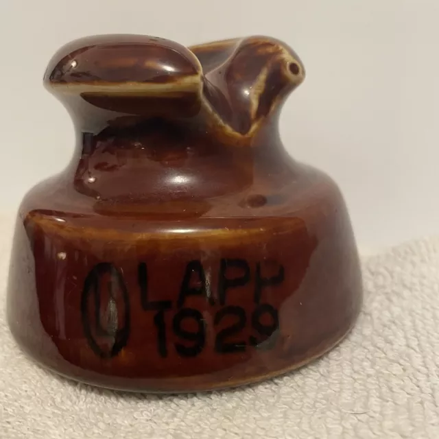 LAPP 1929 Brown  Insulator, Porcelain