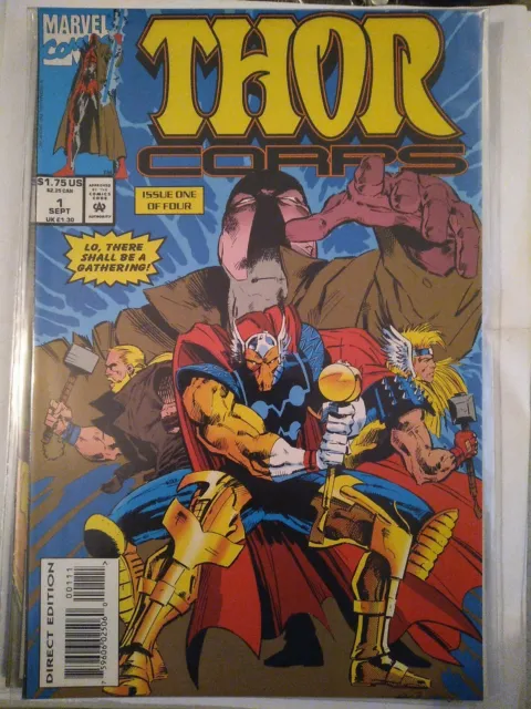 Marvel Comics THOR Corps 1993. Complete Set 1-4. Sept.1/ Oct.2/ Nov.3/ Dec.4
