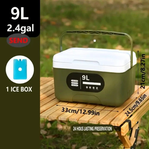 Curver Glacière rouge avec poignée 10L idéale pour camping, plage