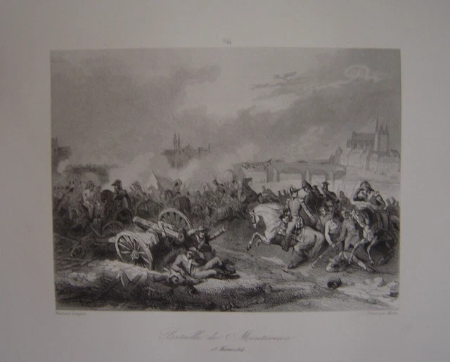 Gravure Ancienne 1866 – Bataille D'Austerlitz – Napoléon Donne Le Signal De L'attaque