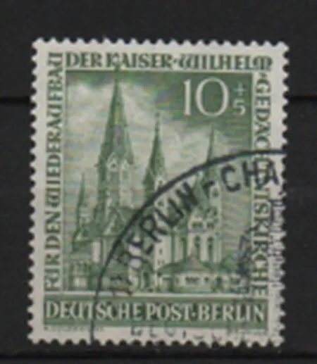 Berlin Michelnummer 107 Gestempelt Wiederaufbau Der Kaiser-Wilhelm- Gedächniskir