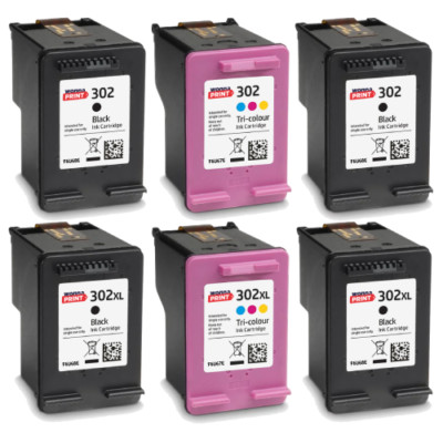 Remanufactured HP 302 / 302XL Ink Cartridges for HP ENVY 4520 Printers