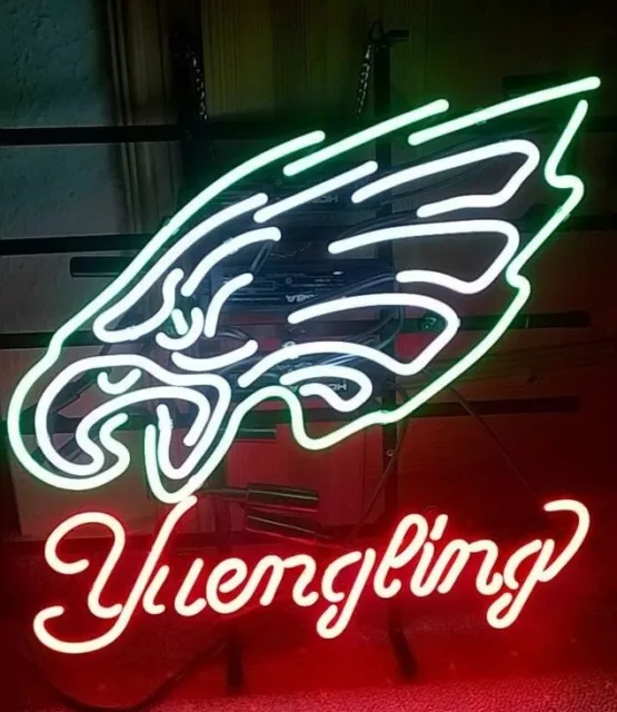 AMY YUENGLING PHILADELPHIA Eagles Neon Light Sign 20"x16" Beer Cave