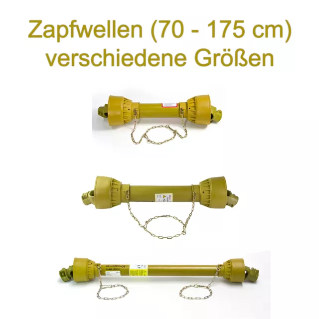 Zapfwelle Gelenkwelle Traktor Antriebswelle Kardanwelle 6 Zähne versch. Längen