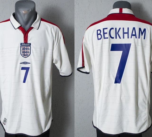 Maillot De Foot Vintage Umbro – Euro 1996 – Gary Neville – Taille M – Bleu – Angleterre