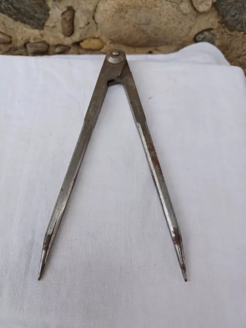 Compas Menuisier 100mm Jeanoko Acier Carbone Rotatif - Outil Précis Pour Cuir Et Bois