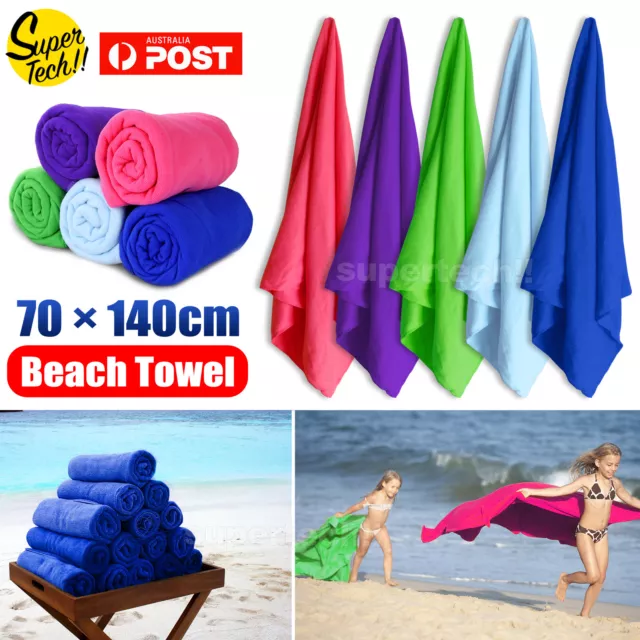 70x140cm Microfiber Bath Beach Towel Gym Sport Footy Travel Yoga Swimming Drying