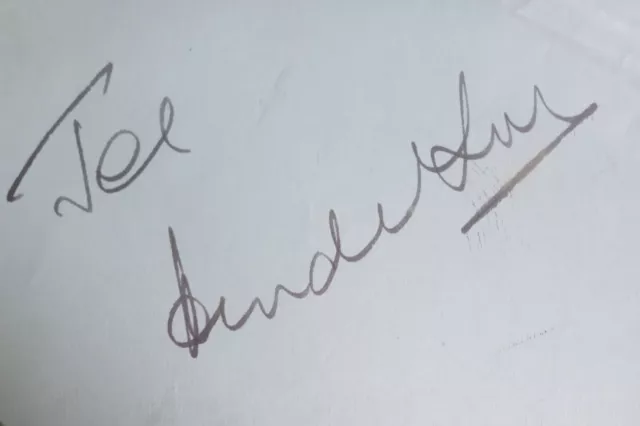 JOE HENDERSON PIANIST MR PIANO ENTERTAINER 1950s signed autograph POW#99