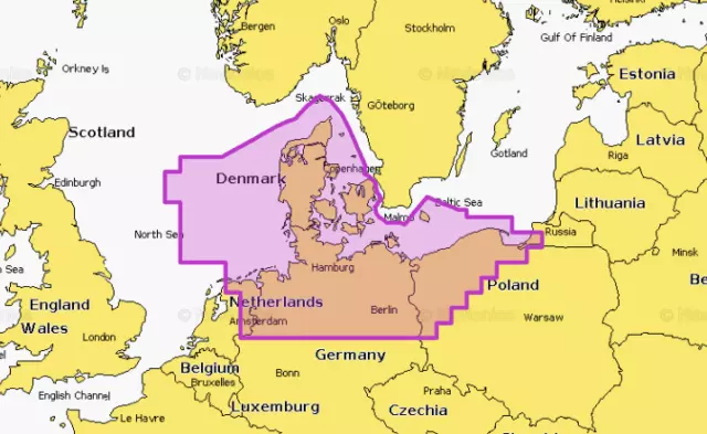 ✅Navionics+ dig. Seekarte MSD/SD NAEU077R Dänemark, Deutschland und Küstenpolen✅