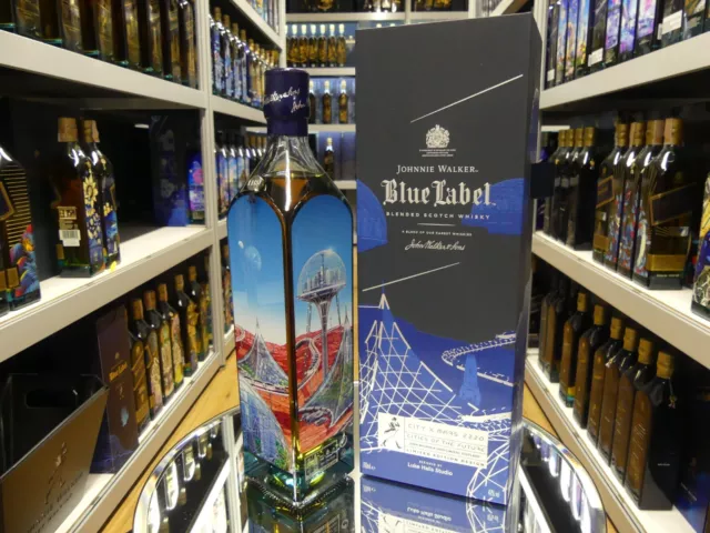 Johnnie Walker Blue Label Cities of Future City Mars 2220 Limited Edition Design