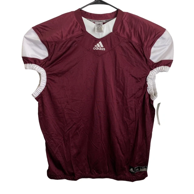 Adidas Techfit Hyped Football Jersey Maroon/White Size 3XL AZ9274 Press Coverage