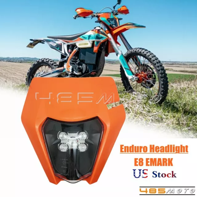 Enduro LED Headlight for EXC EXCF SX SXF XC XCF XCW 125 150 250 300 350 450 530