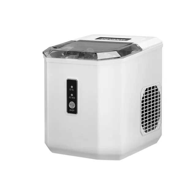 Devanti 12kg Ice Maker Machine Portable Auto Cube Tray Bar Countertop 2L White