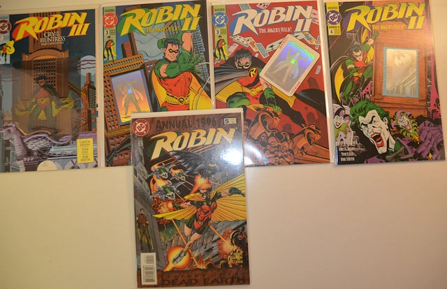 Robin Lot of 5 #III 1,II 3,3B,4,Annual 5 DC Comics (1991) 1st Print Comic Books