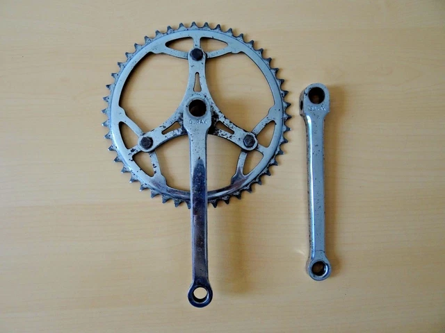 Ancien pédalier DURAX Super Course vélo old bicycle bici epoca vintage