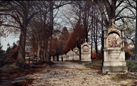 Ak Bad Tölz im Isartal Oberbayern, Calvarienberg, Stationen, Herbst - 3431829
