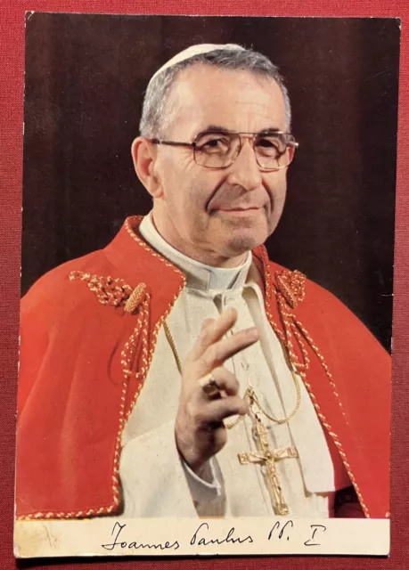 Cartolina Commemorativa - Papa Giovanni Paolo I - 1978 ca.