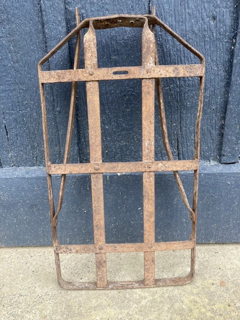 GERMAN LUGGAGE RACK ww2 Truppenharrad 100% original military helmet Jus ...