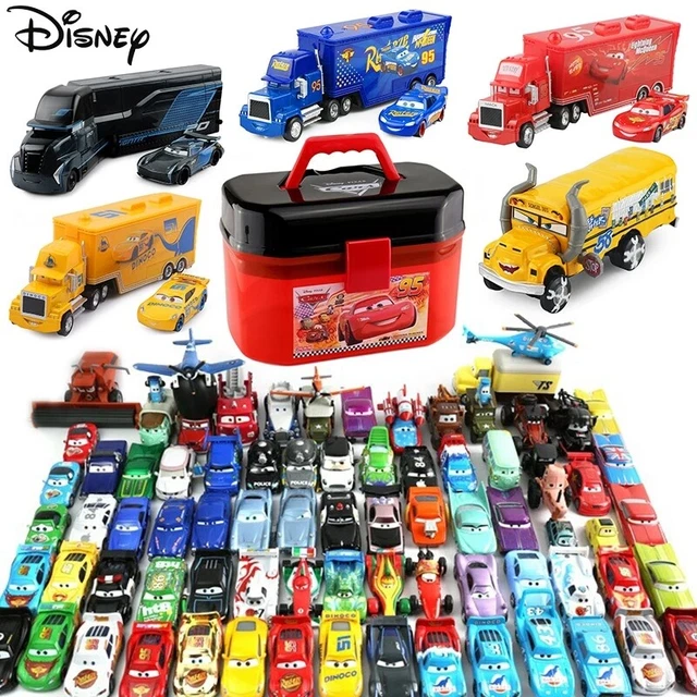 Disney Pixar Cars Lot Mack Hauler Truck & Car Kits Metal Diecast Toy Xmas  Gift