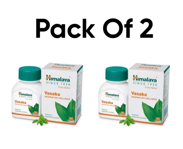 Complément Alimentaire Himalaya Vasaka - 5x60 Comprimés - Soutien Respiratoire Naturel - Ayurvedique