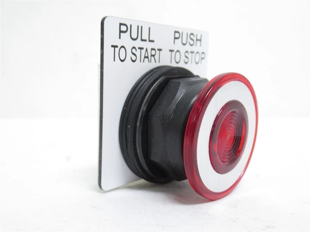 232106 New-No Box; Square D SKR9R Push/Pull Operator; 41mm Red