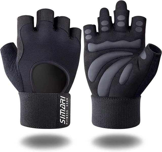 SIMARI Workout Gloves Weight Lifting Gym Cycling Gloves with Wrist Wrap Support