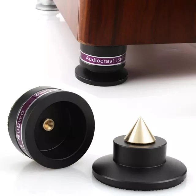 4x HiFi Audio Lautsprecher Subwoofer Isolation Feet Absorber Dämpfer GerätefÜße