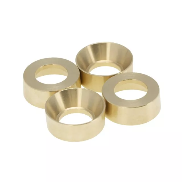 4Pcs Gold Brass Wheel Weights for Axial SCX24 AXI90081 1/24 RC Crawler Car Parts