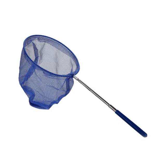 Kids Telescopic Butterfly Insect Nets Extendable Fish Mesh Bags (Dark Blue)
