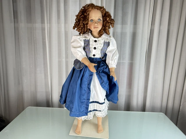 Grande Poupée D'artiste Größle Schmidt En Porcelaine - 78 Cm - Excellent état