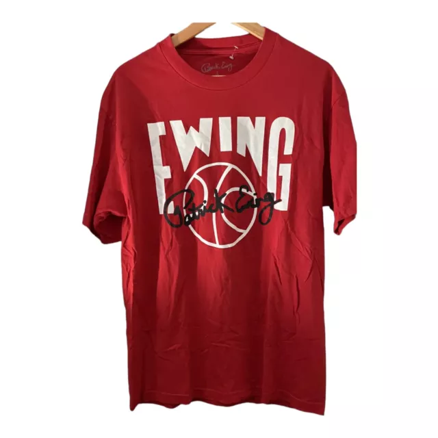 Patrick Ewing 33 Basket Ball T Shirt Red L