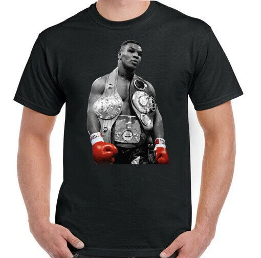 MIKE TYSON T-SHIRT, Mens Boxing Tee Training Top Boxer MMA Catskill Iron