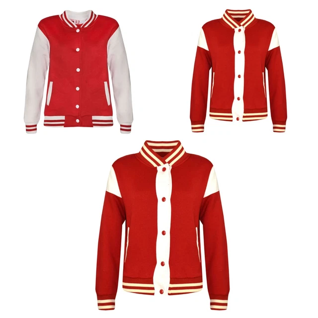 Veste Baseball Varsity Pour Enfants - Unisexe 2 à 13 Ans, Style école, Neuve Avec étiquettes
