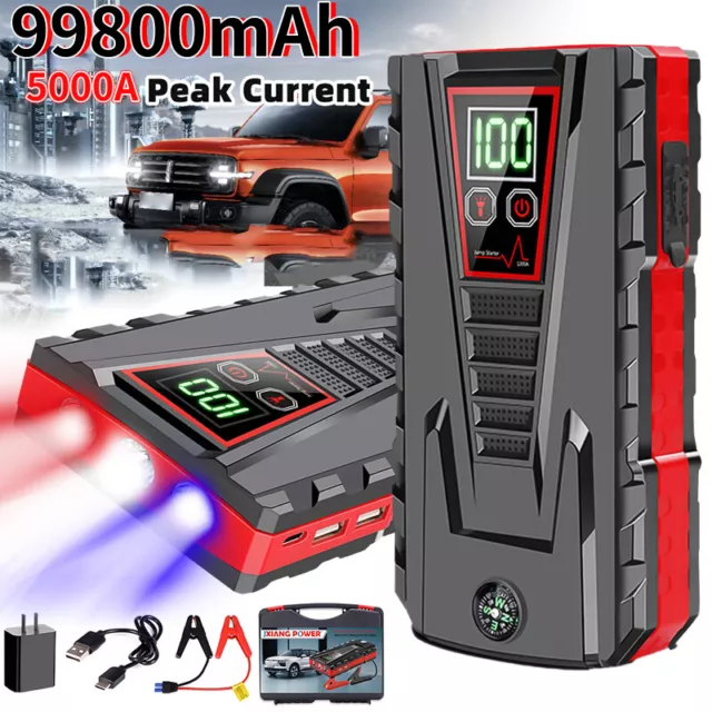 Neue 99900mAh Auto Starthilfe Power Bank 5000A Auto Notfall