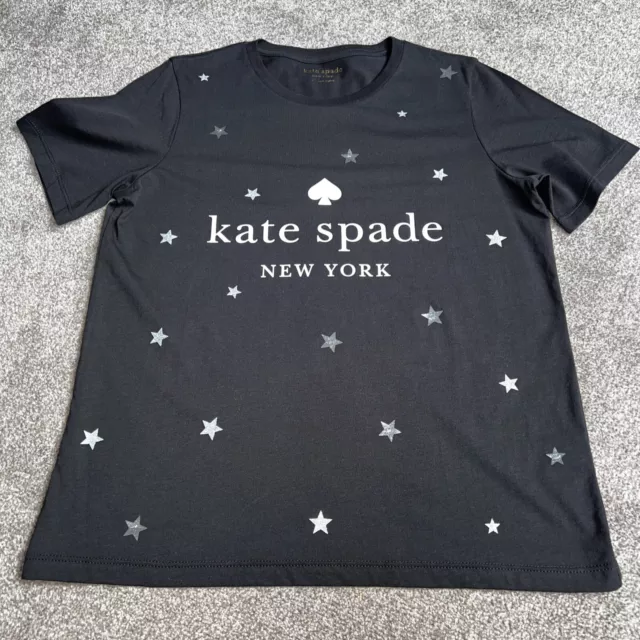 T-shirt donna Kate Spade nuova con etichette nera taglia small