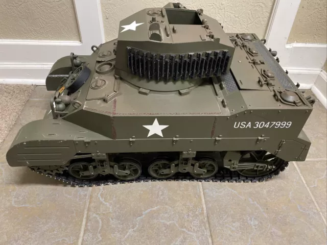 1/6th Scale 21st CENTURY TOYS Stuart M5 Light Tank Untested Parts Or Repair Read