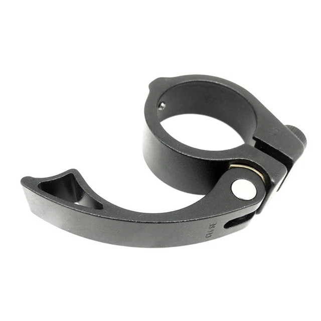 Keenso Collier De Selle Vélo 28.6mm - Pince Serrage Tige Alliage Aluminium, Léger Solide Antidérapant (Noir)