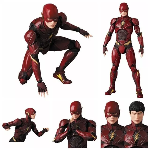 Mafex 058 DC Comics Justice League The Flash PVC Action Figure 16cm NEW NO BOX