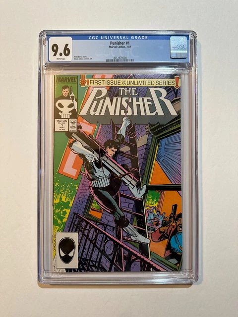 Punisher #1 (Marvel, 1987) First Issue of Ongoing Series! CGC 9.6 White Pages