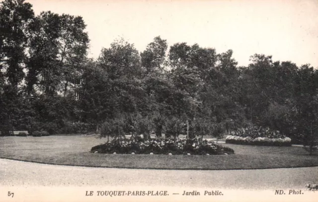 Carte Postale - Le Touquet-Paris-Plage - Pas-De-Calais - 62 - Jardin Public