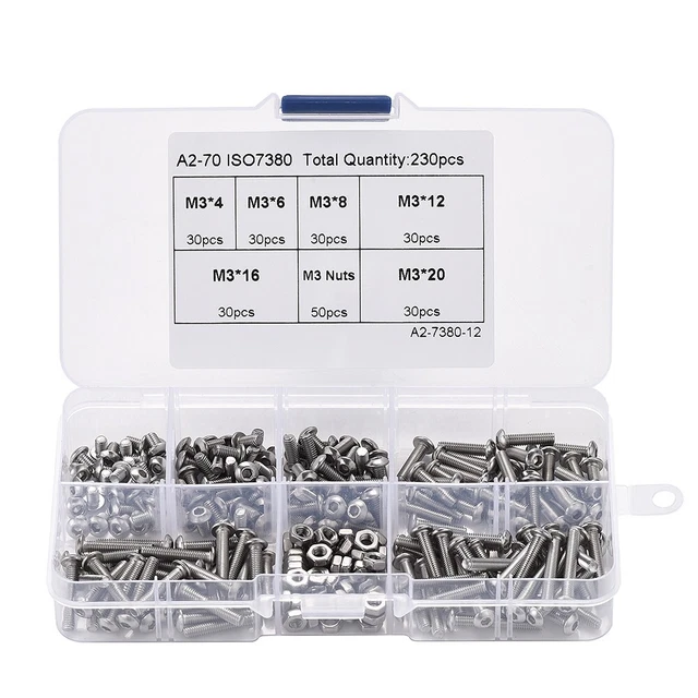 Lot De Boulons Et Vis En Laiton - M9 - 45 Mm - Têtes Fraisées - 2380 G